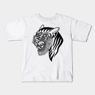 Grimm tiger black Kids T-Shirt